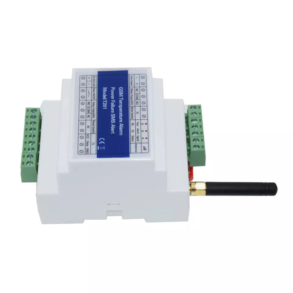 GSM Remote Relay Switch Access Controller T201 GSM Temperature Alarm 2G/3G/4G Power Status Monitoring Power Failure SMS Alarm Zpaxo