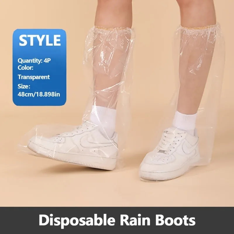 Disposable Rain Boot Covers Durable Slip-resistant Shoe Protectors