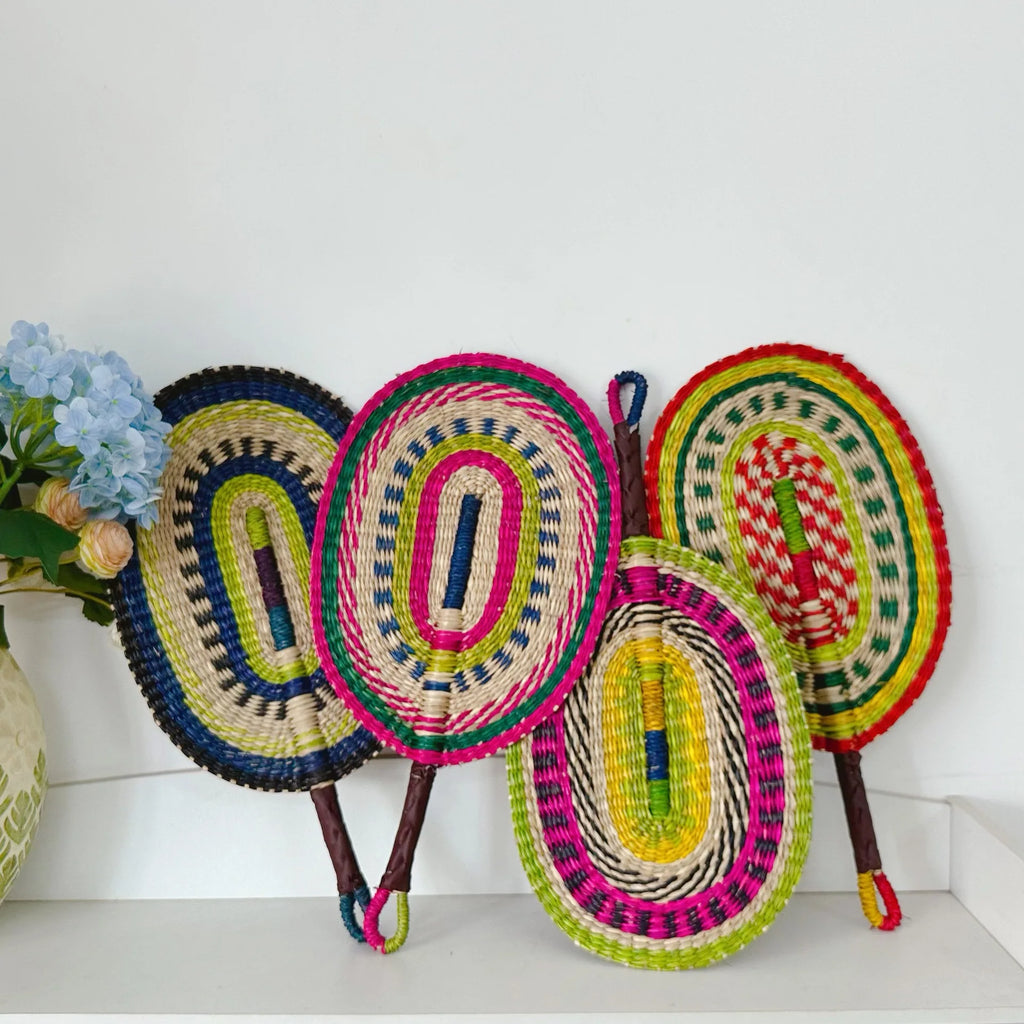 Handwoven Seagrass Fan – Boho Wall Decor for Home & Weddings