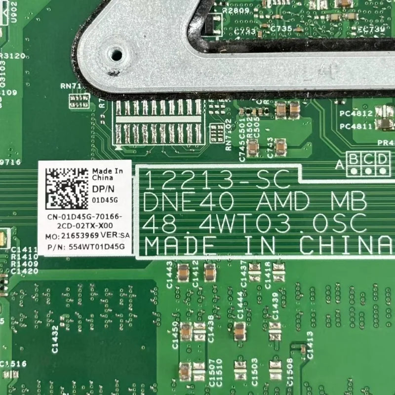 DELL Inspiron 5435 Laptop Motherboard 12213-SC 01D45G 8410 Tesed