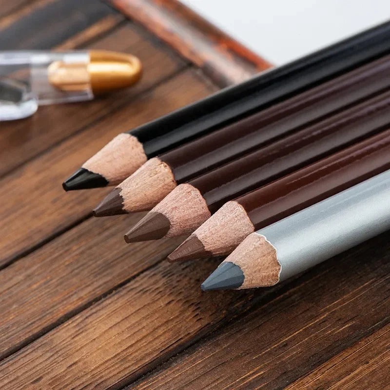 Microblading Wooden Eyebrow Pen Waterproof Long Lasting Makeup Eye Zpaxo