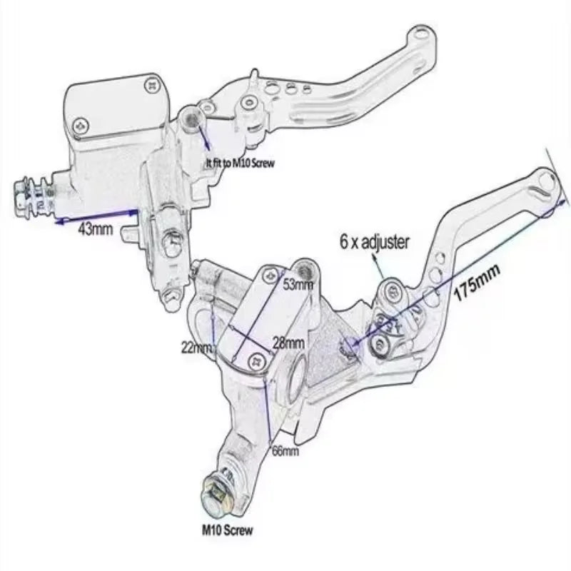 Hydraulic Brake & Clutch Master Cylinder Kit – Universal Motorcycle