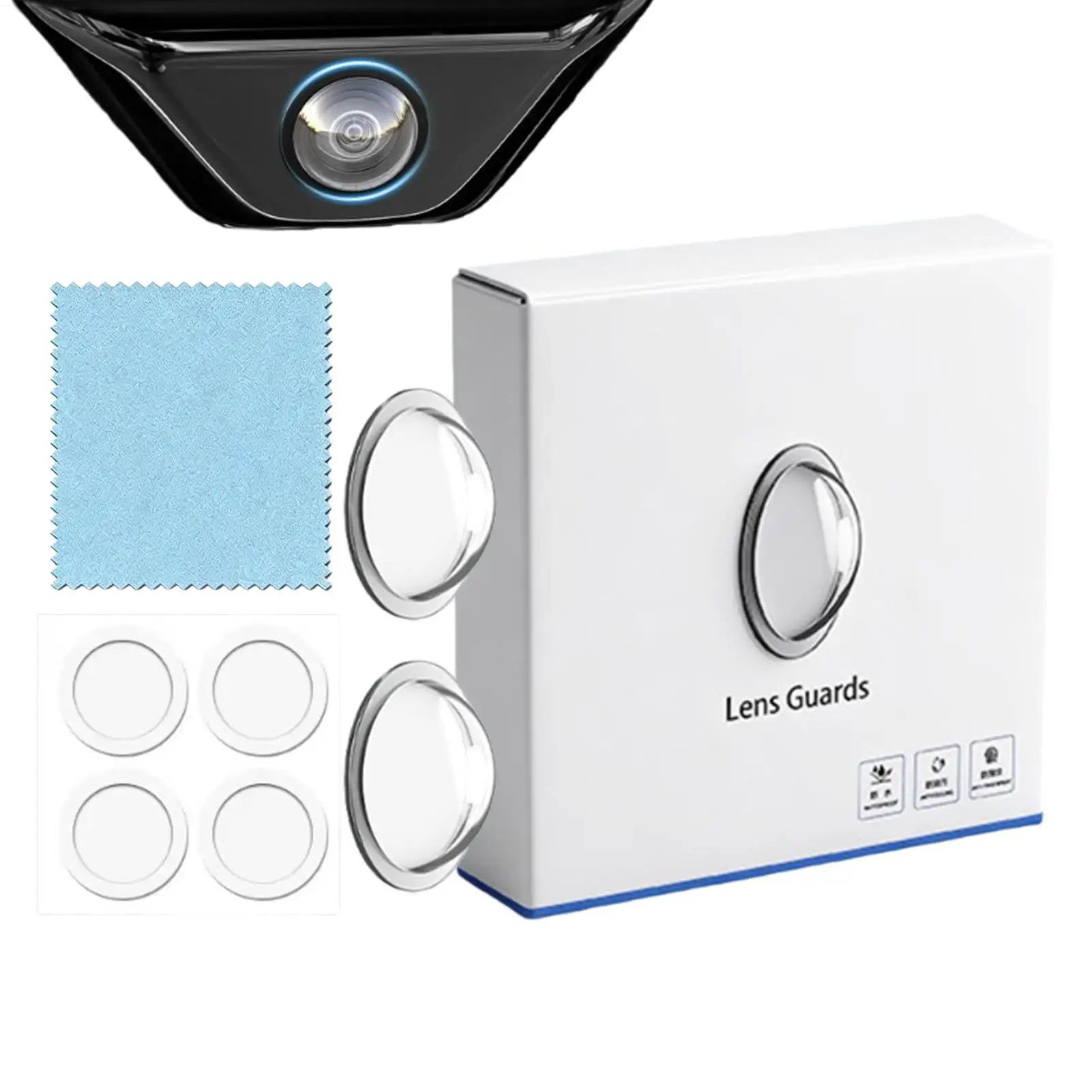 Backup Camera Rain Shield 2-Piece Protective Weatherproof Automobile