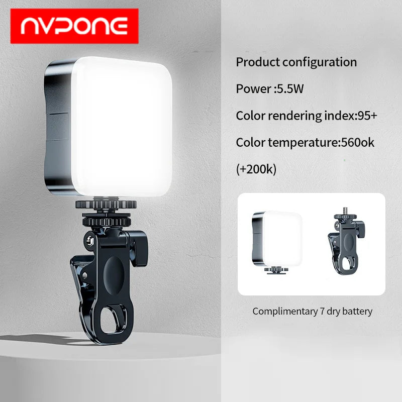 Portable Mini Fill Light LED Video Photography Lighting Cell Phone