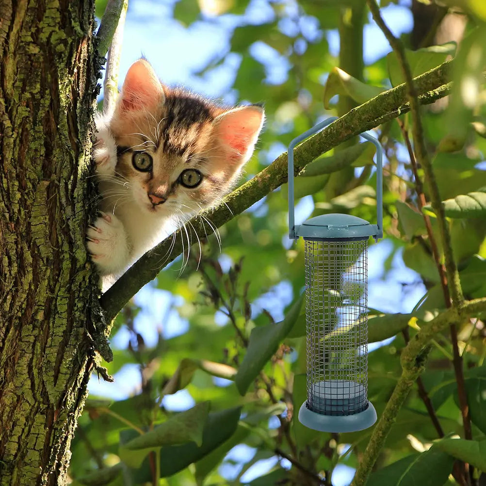 Metal Outdoor Birds Feeder Hanging Garden Bird Feeding Tool Large