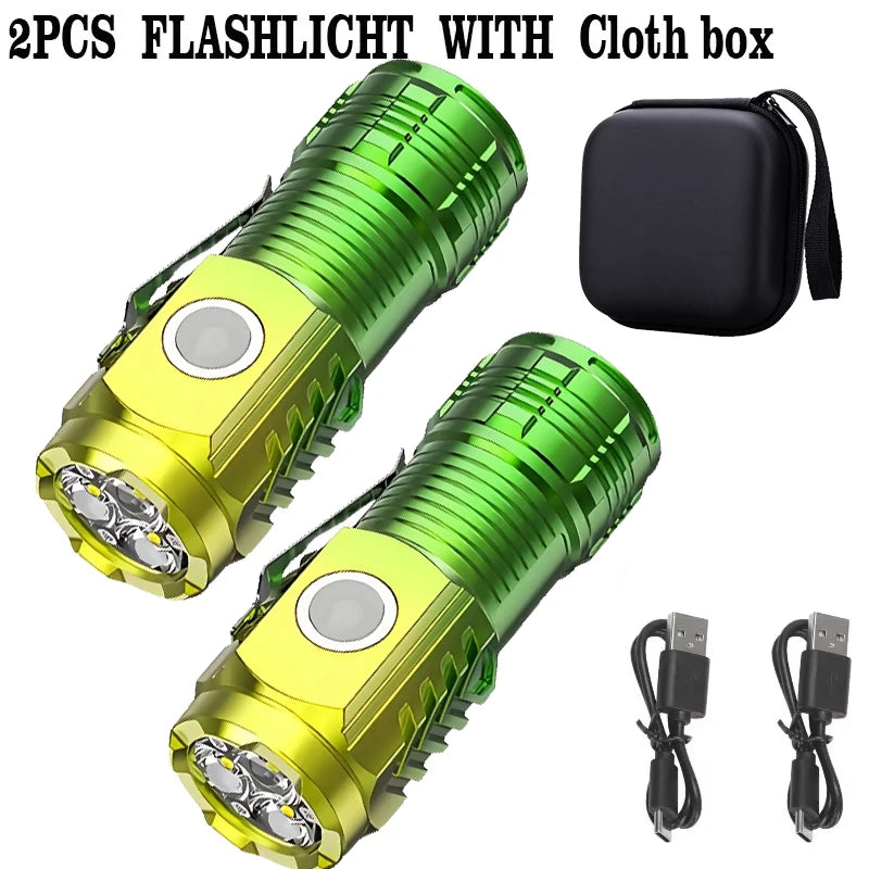 Mini Rechargeable LED Flashlight – 1000LM Waterproof Torch