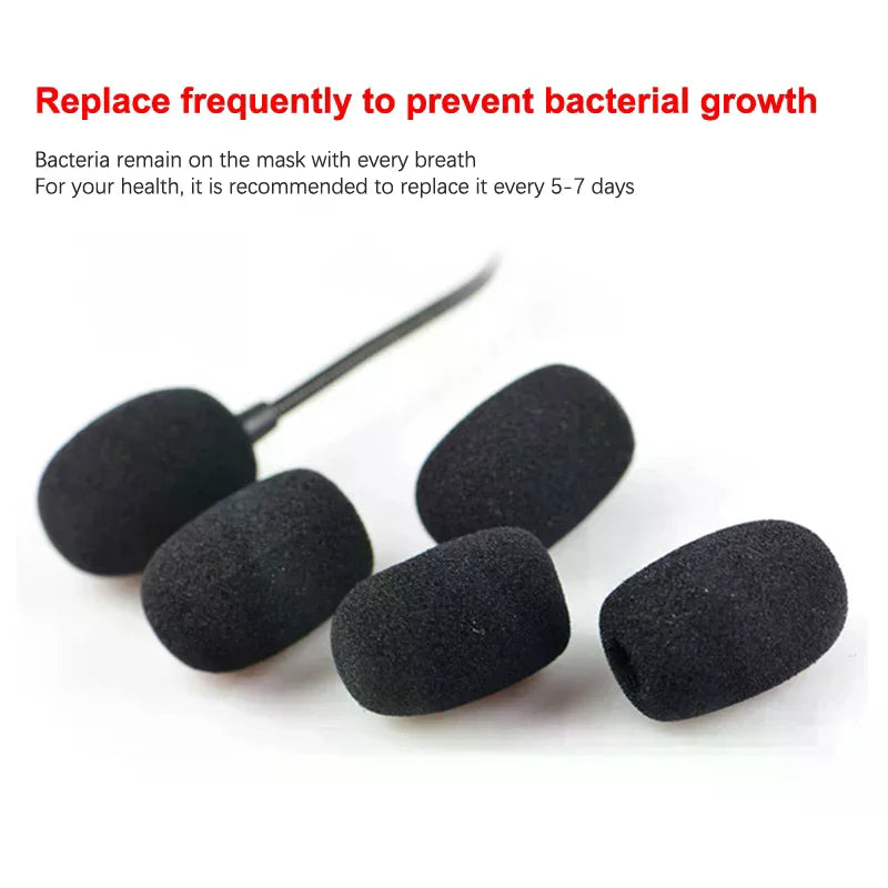 Microphone Windscreen Sponge Cover Headset Mic Foam Protective Cap Zpaxo