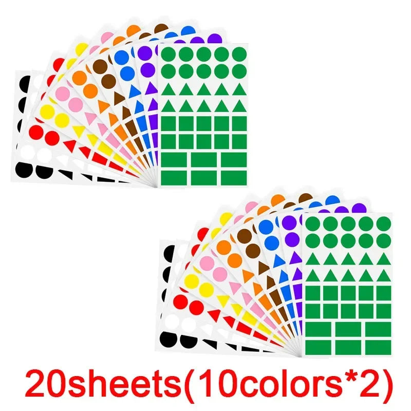Colored Triangles Rectangular Dot Stickers Kids Student Jigsaw Puzzle