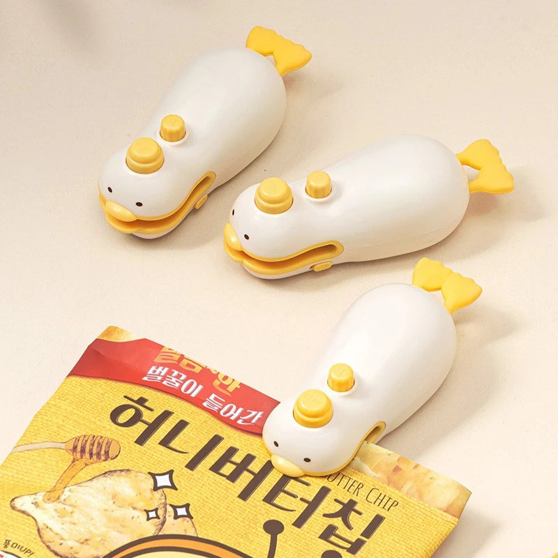 Cute Duck Handheld Vacuum Sealer Rechargeable Magnetic Bag Freshness