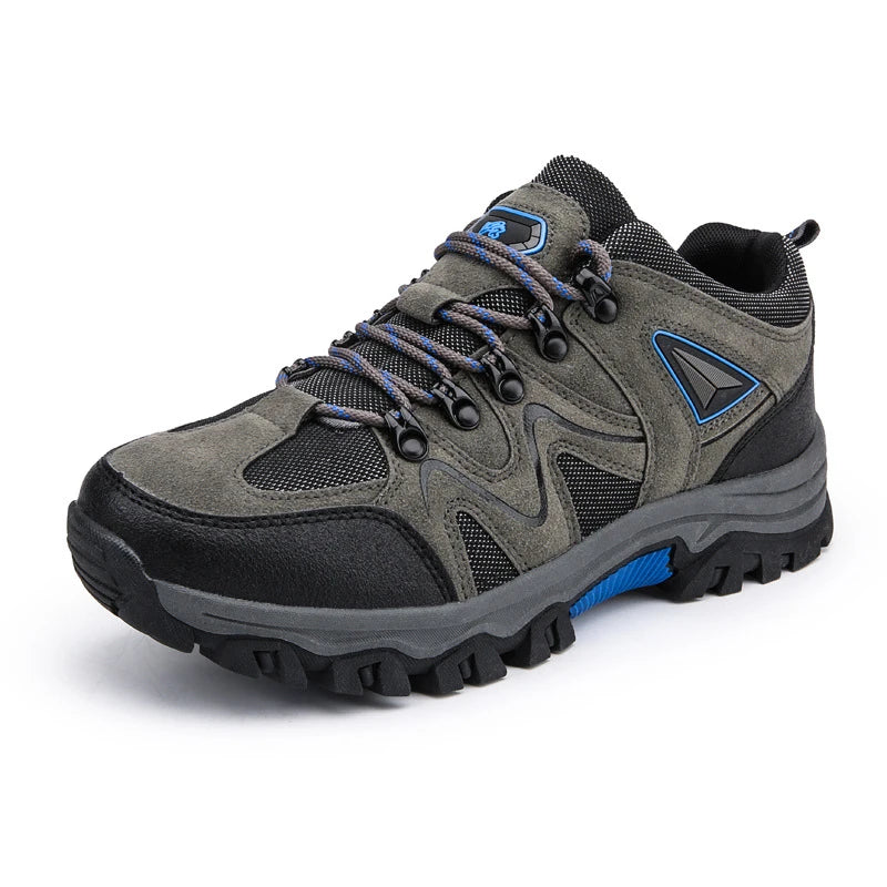 Autumn Low-top Lace-up Hiking Shoes Men's Outdoor Large-size Zpaxo 6686 Grey 39 China Mainland
