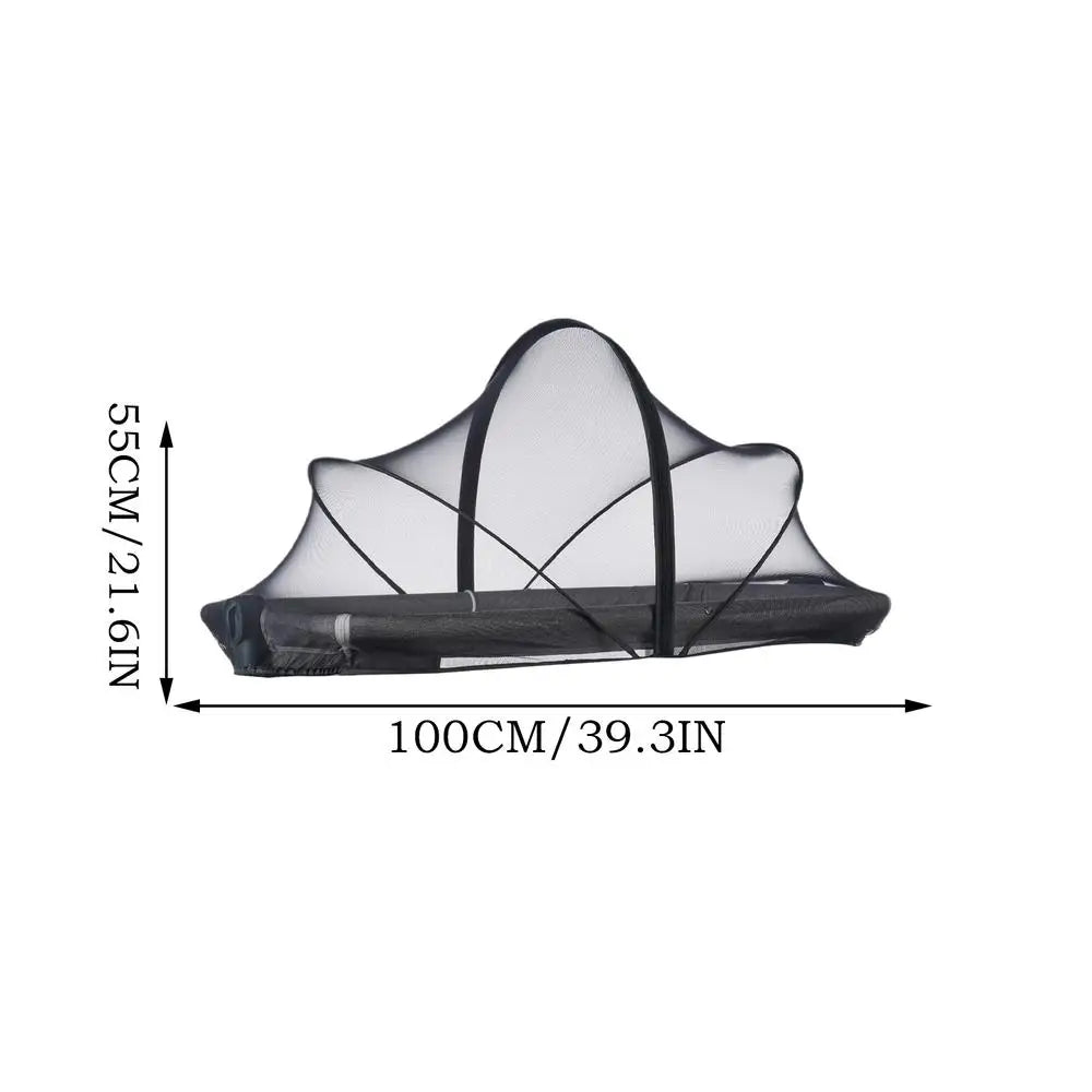 Bassinet Cover Bassinet Netting Cover Breathable Foldable Mesh For Rocking Cradle Stroller Playard Toddler Hammock Small Spaces Zpaxo black United States