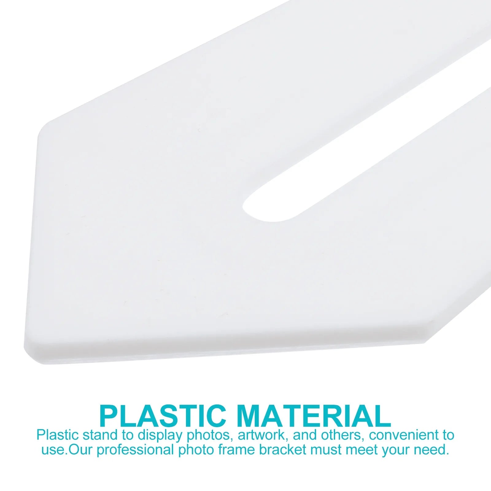 Premium Plastic Photo Frame Holders Trapezoid Shape Desktop Display
