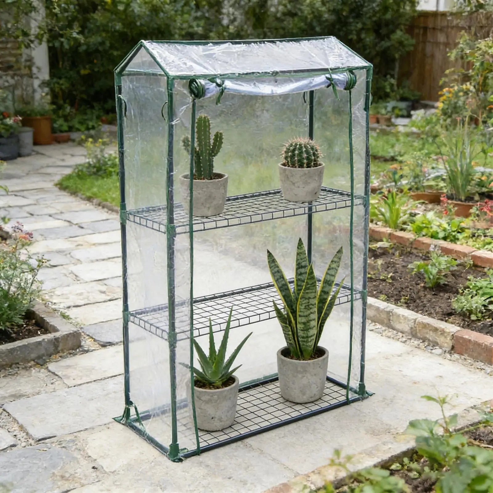 Greenhouse Cover PVC Clear Breathable Foldable Waterproof Heavy Duty