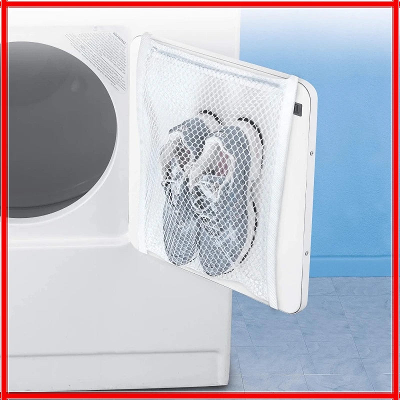 Shoe Washing Hanging Bag Household Anti-deformation Washing Bags Home Using Protects Shoes Mesh Bag Laundry Storage Organization Zpaxo