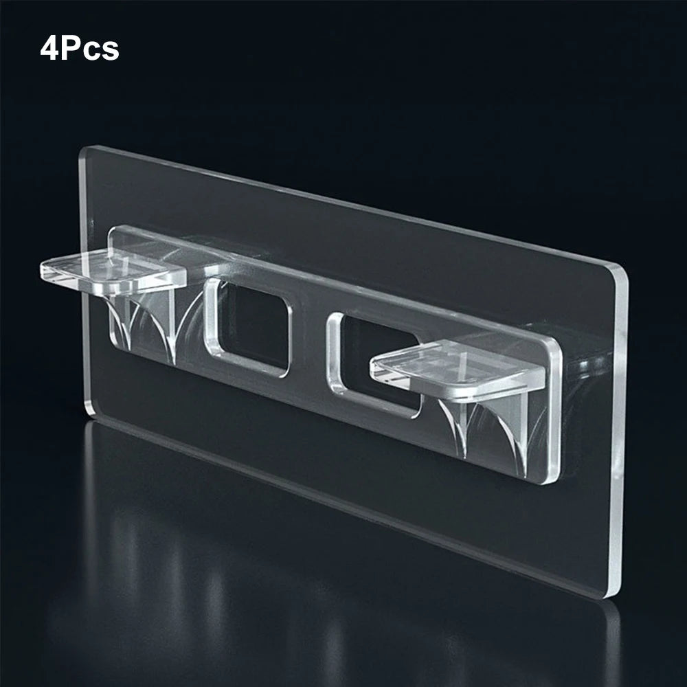 4Pcs Self Adhesive Shelf Support Pegs Cabinet Shelf Bracket for Kitchen Book Shelves Closet Clapboard Zpaxo 4Pcs