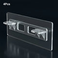 4Pcs Self Adhesive Shelf Support Pegs Cabinet Shelf Bracket for Kitchen Book Shelves Closet Clapboard Zpaxo 4Pcs