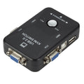 1 Out 2 Port VGA KVM Switch Switcher USB 0 Splitter Flexible Zpaxo black