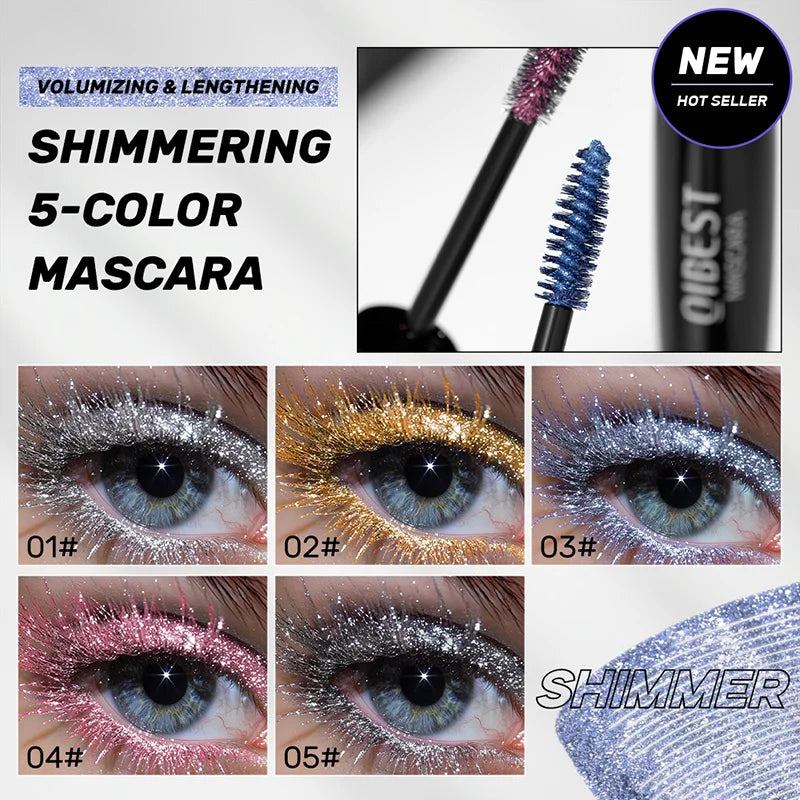 Sparkle Shattered Diamonds Colored Pearl Glitter Mascara Zpaxo
