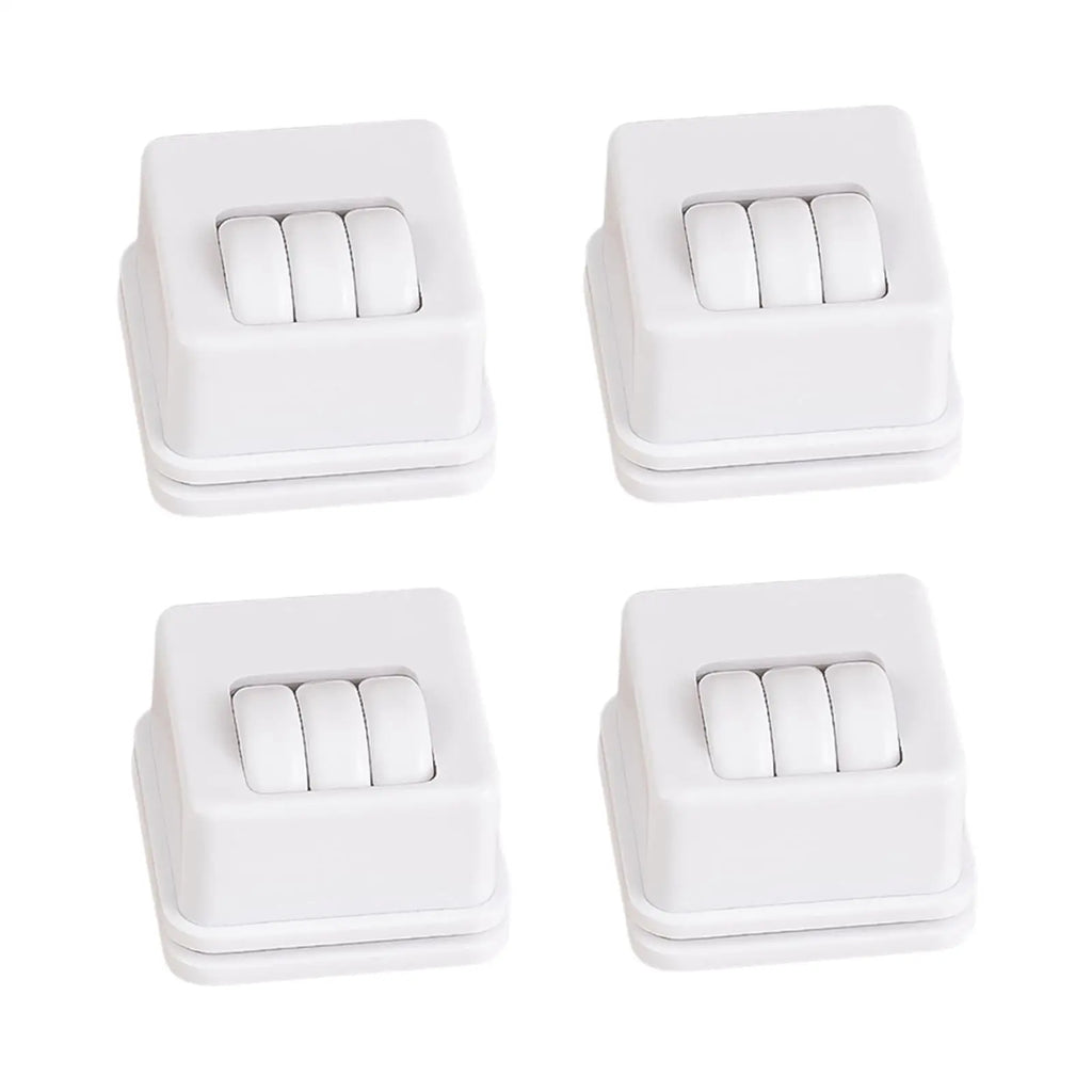 4x Furniture Caster Wheels, Swivel Casters, Furniture Caster Set ,Swivel Wheels for Cart Zpaxo White