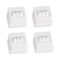 4x Furniture Caster Wheels, Swivel Casters, Furniture Caster Set ,Swivel Wheels for Cart Zpaxo White