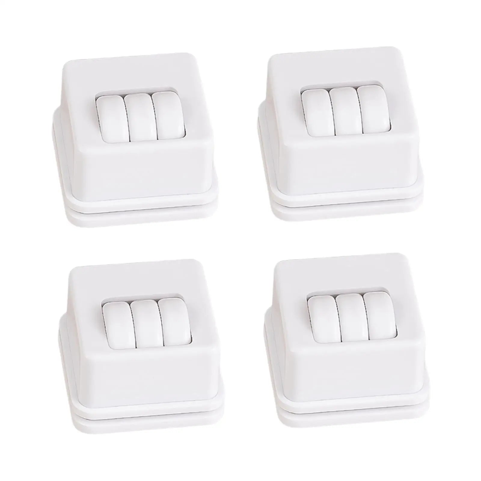 4x Furniture Caster Wheels, Swivel Casters, Furniture Caster Set ,Swivel Wheels for Cart Zpaxo White