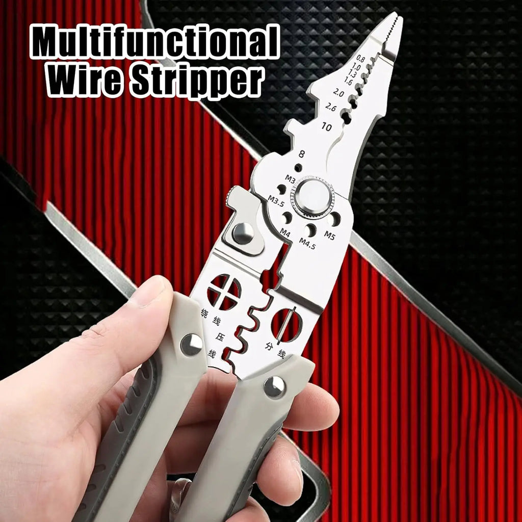 16-in-1 Wire Stripper, Cable Cutter & Multi-Function Pliers