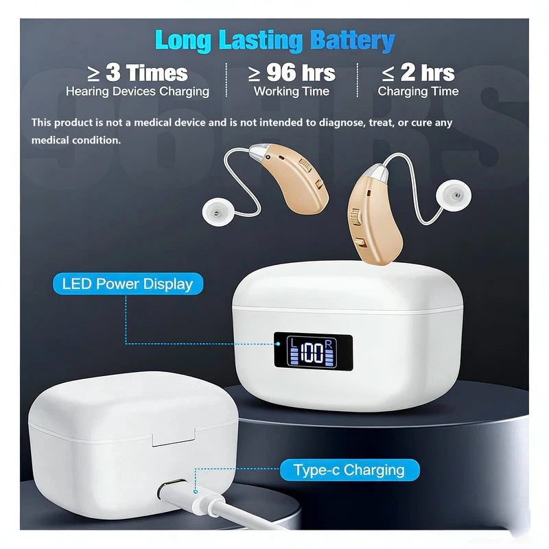 Hearing Amplifiers Earbud Digital In-ear Enhancer Sound Voice