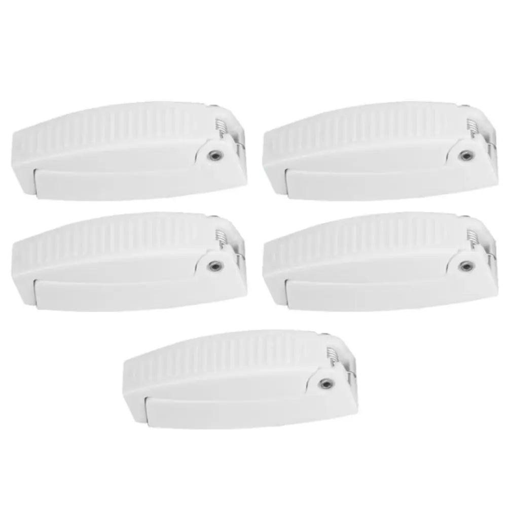 Bracket White RV Door Catch Plastic Rounded Compartment Lock Zpaxo