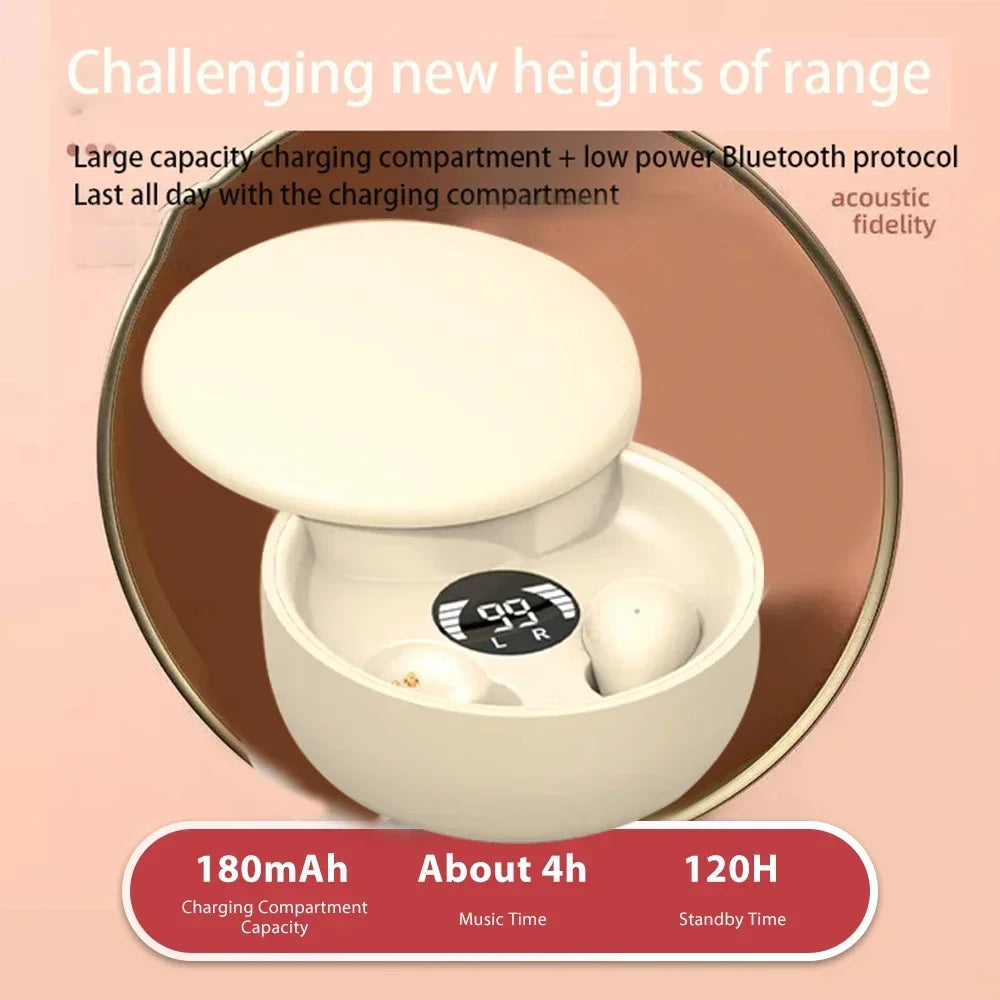 KEBIDUMEI Mini Bluetooth 5 4 Earphones Invisible Sleep Earbuds TWS