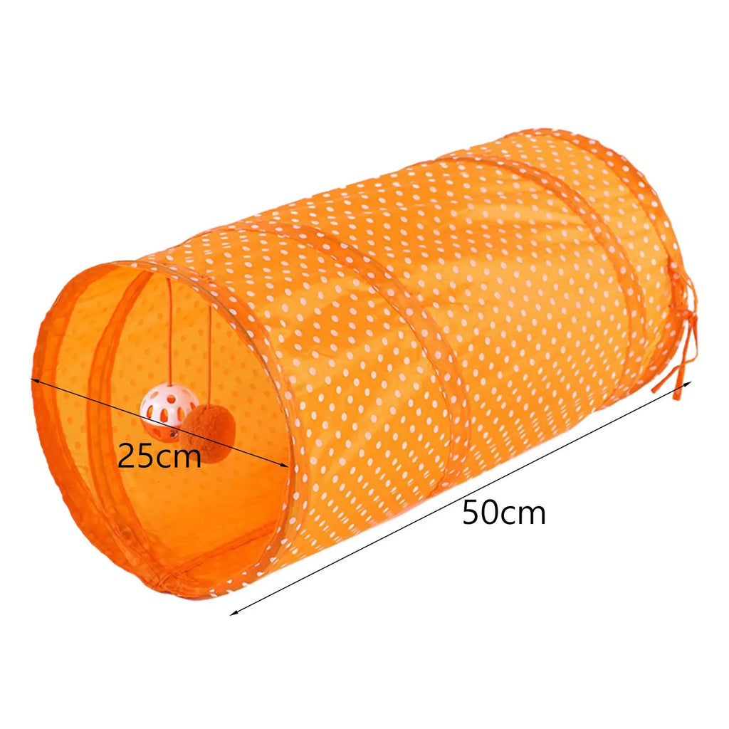 Pet Cat Tunnel Training Interactive Hiding Running Foldable Play Center Cat Toy for Ferrets Bunnies Kitten Rabbits Puppy Zpaxo
