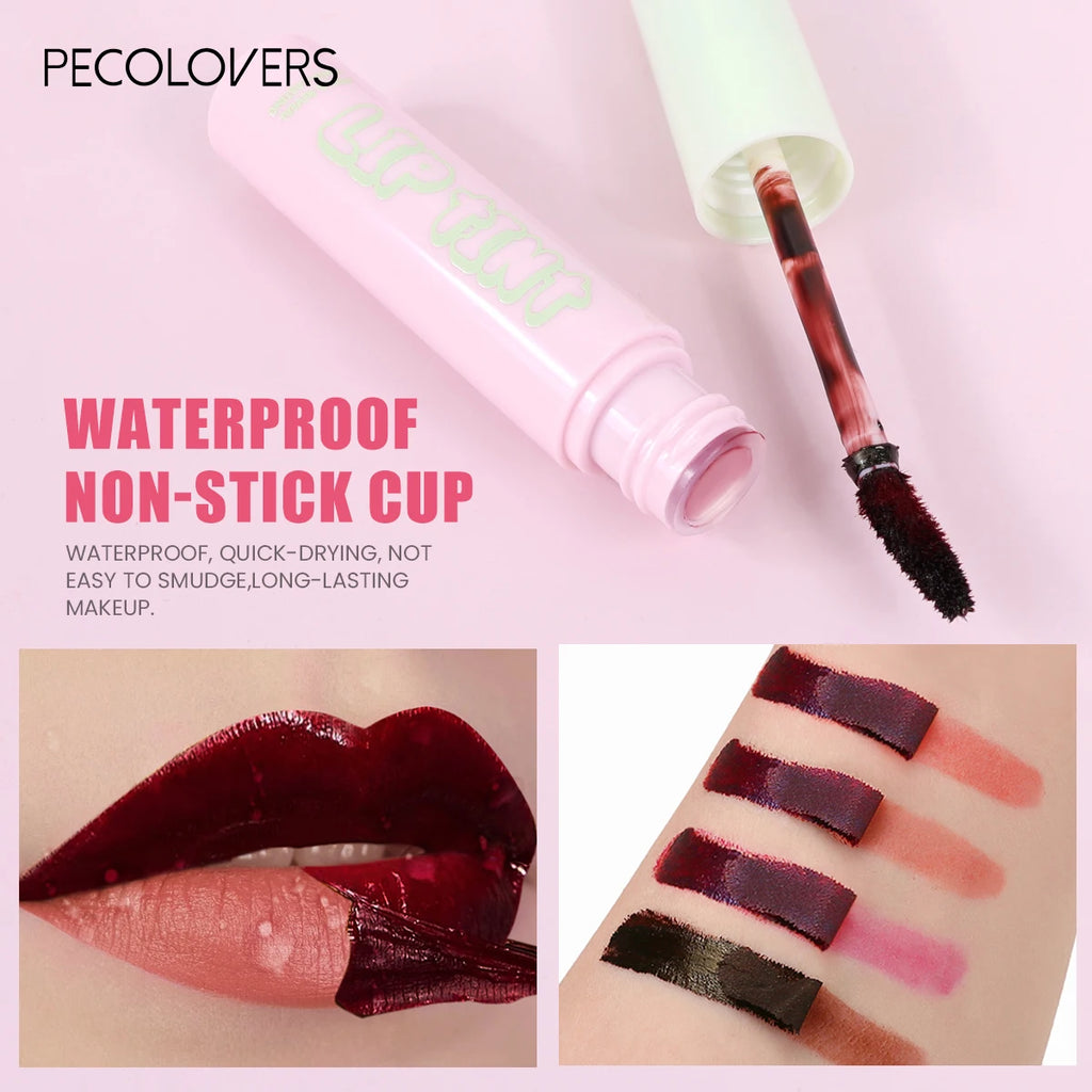 1PC Waterproof and Stain-free, Matte, Three-dimensional Lip Shape, High Pigment, Rapid Film Formation, Tear Lip Glaze, Lip Liner Zpaxo