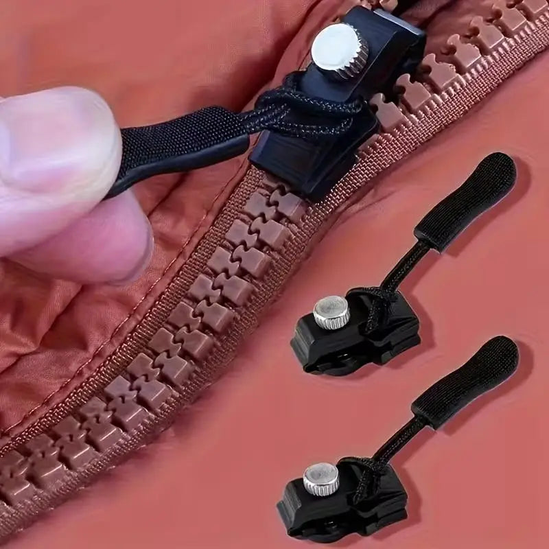 6pcs Zipper Repair Kit with Detachable Pulls & Sliders for Bags, Jackets, Shoes, No-Tools Needed Zpaxo