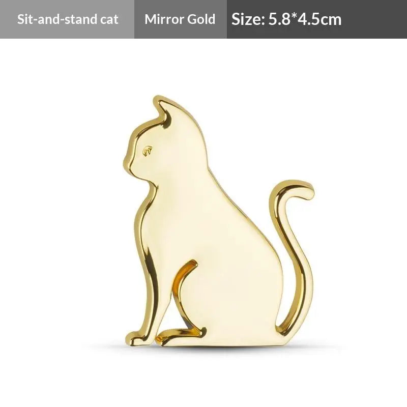 Cute 3D Metal Cat Sticker Personalized Car Emblem Originality Body Zpaxo A3
