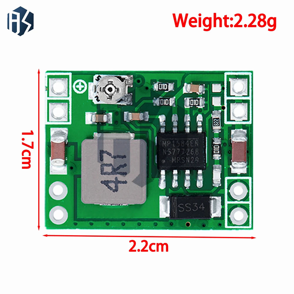 MP1584EN 3A DC-DC Buck Converter 1 12V 9V 5V 3V Adjustable Output Zpaxo