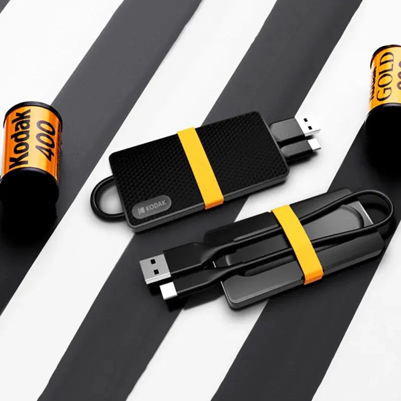 Kodak X200 Portable SSD 2TB 1TB 512GB 256GB USB 3.1 Type C External Solid State Drive for PS4 Laptop MacBook PC Zpaxo
