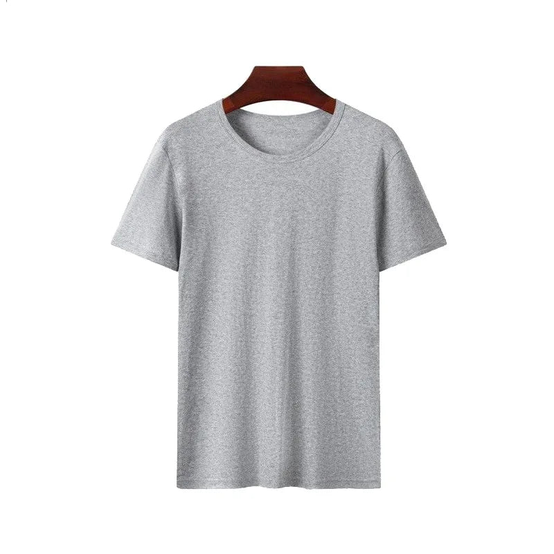 Oversized Summer T Shirts for Women Men White and Black Casual Female Korean Streetwear Tees Unisex Basic Solid Young Cool Tops Zpaxo GRAY XXL