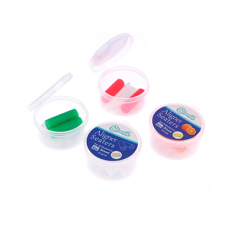 2pcs Teeth Chewie for Patient Tooth Aligner Chewies Aligners Tray Brackets Dental Ortodoncia Teeth Whitening With Box Zpaxo