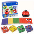 Kids Face Change Cube Game Montessori Expression Puzzle Building