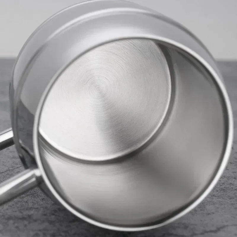 New Double Wall Stainless Steel Beer Mug Portable Coffee Tea Cups Travel Tumbler Office Use Water Cup with Handle Drinkware Zpaxo