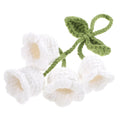 Knitted Flower Pendant Crochet Ornament Small Lightweight Adorable