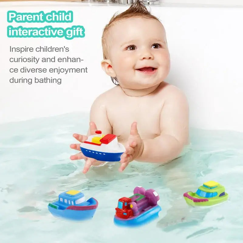 Boats For Bathtub Water Pool Toys Set Of 6 Toddler Bathing Playing Supplies For Boys Girls Swimming Pool Entertainment Tool Zpaxo