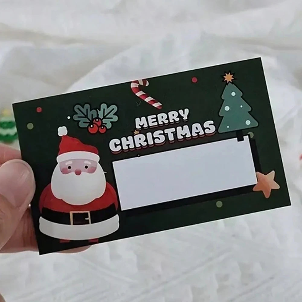 30Pcs Christmas Scratch Off Cards Santa Claus Christmas Tree Party Favors DIY Games Supplies Gift Vouchers Zpaxo