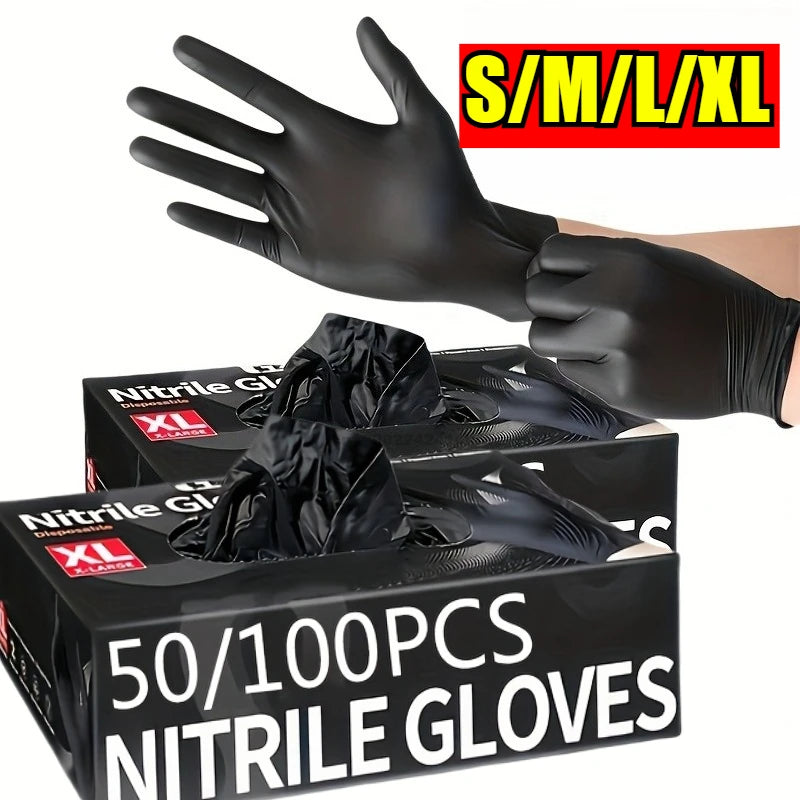Disposable Nitrile Waterproof Gloves Dish Washing Kitchen Household Gloves Dog Wash Cleaning Glove for Food Working Latex Gloves Zpaxo