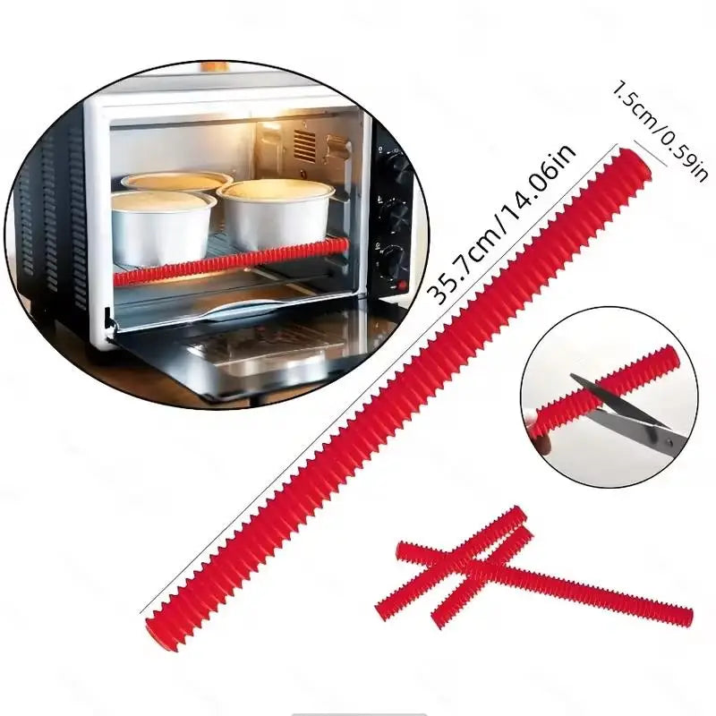 2pcs Pack Silicone Oven Rack Guards – Heat Resistant, Burn Prevention, 35.56 cm, for & RV Safety Zpaxo