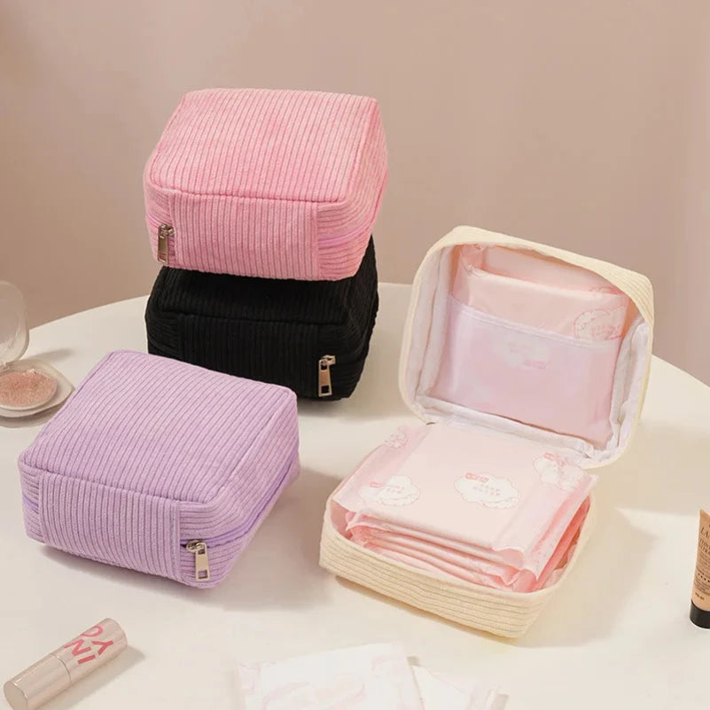 Sanitary Napkins Organizer Bags Women Portable Makeup Lipstick Travel Organizer Bag Multifunctional Mini Earphone Storage Pouch Zpaxo
