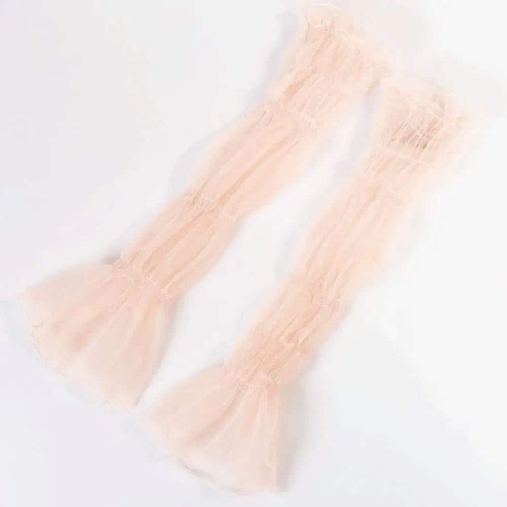 High Quality Polka Dot Lace Lace Arm Sleeves Fingerless Breathable Arm Cover Sun Protection Fake Cuff Summer Zpaxo