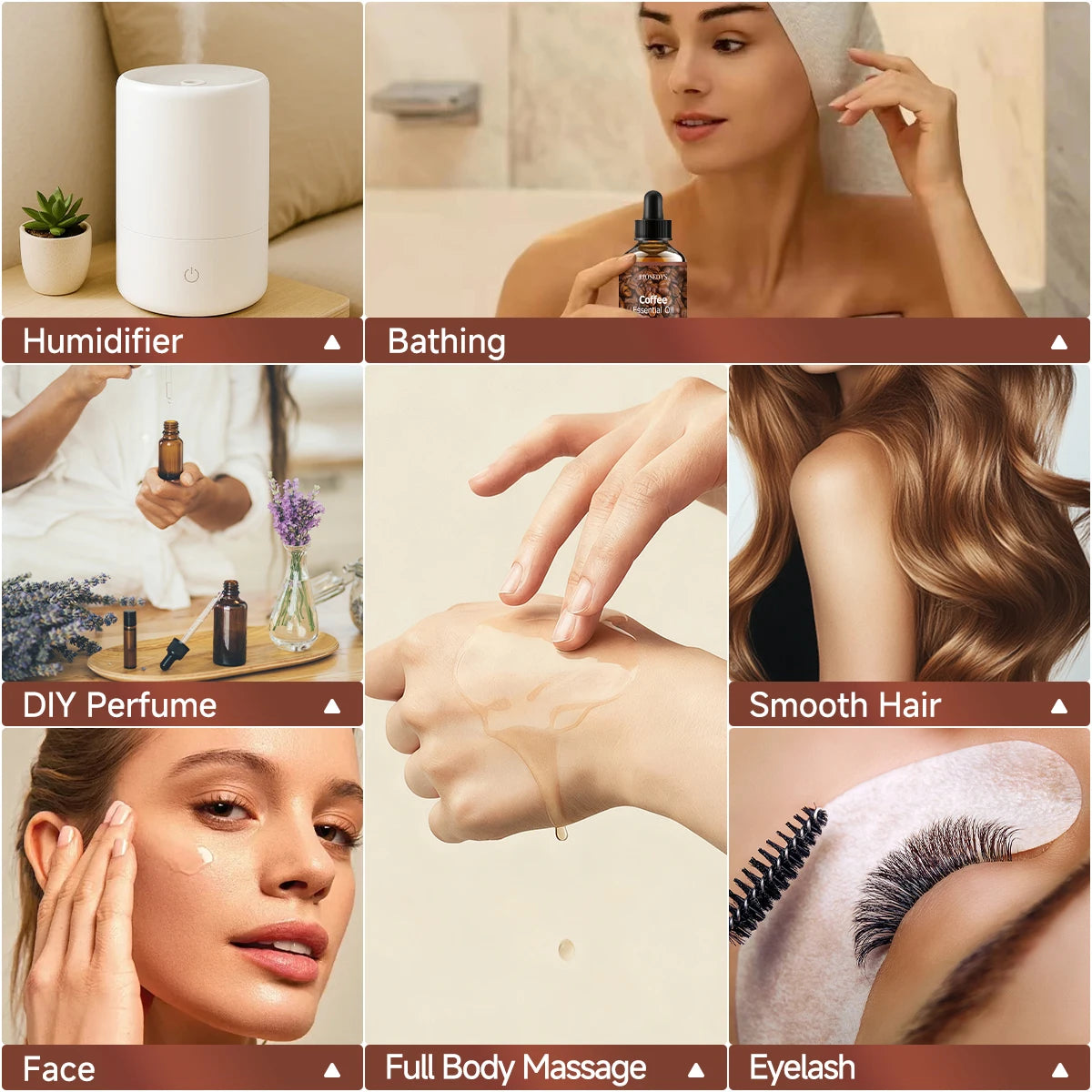 Coffee Essential Oil Natural Fragrance Suitable Body Massage Zpaxo