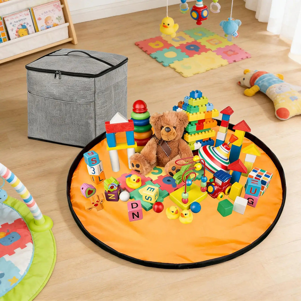 Kids Toy Storage Organizer Washable Foldable Large Capacity Toy Storage Bags With Zipper For Building Blocks Dolls Boys Girls Zpaxo