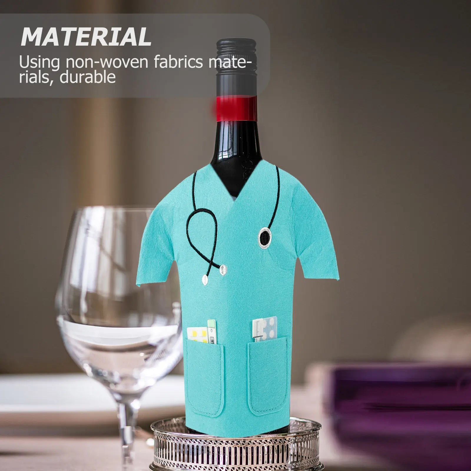 Wine Bag Premium Non Woven Decorative Bottle Cover Gifting Storage