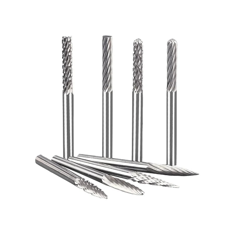 10/1pcs Tungsten Carbide Rotary File hard alloy rotary bur Drill Bit engraving cutter 3mm shank Grinding Head Zpaxo
